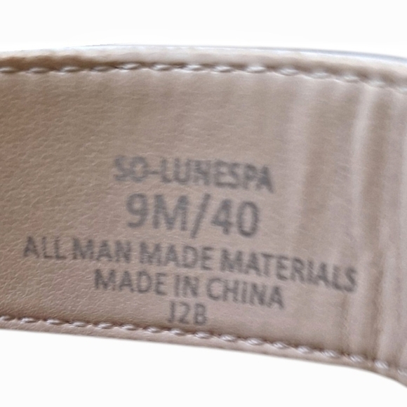 Sole Society Lunespa White Two Strap Block Heel Sandals Espadrille - Picture 7 of 8